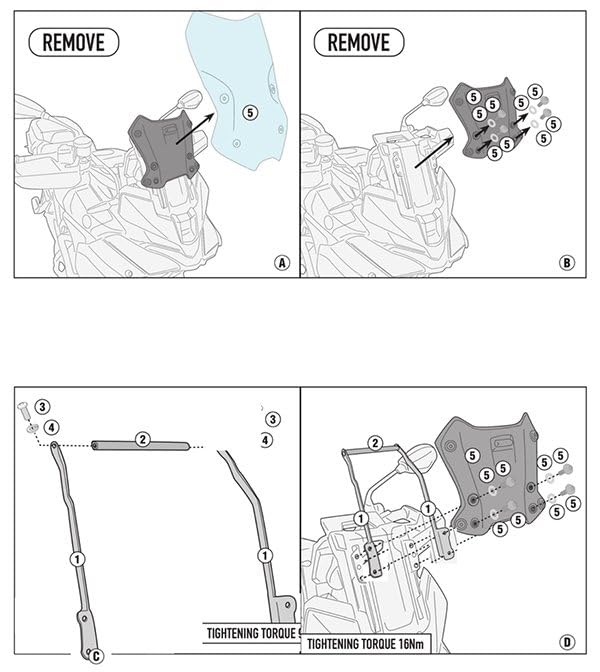 Support de Fixation pour Smartphone/GPS Compatible avec Yamaha Tracer 9 GT/GT Plus 2025-2026 (Uniquement Compatible avec GT et GT Plus)