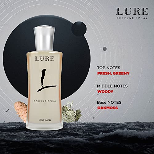 Image of LURE Perfume Spray for Men | Fresh Scent | Luxury Perfume | Premium perfume | Body spray Deep Freshness (50ml) | Long Lasting Fragrance | Perfect For Everyday Use | Luxury & Distinction |
