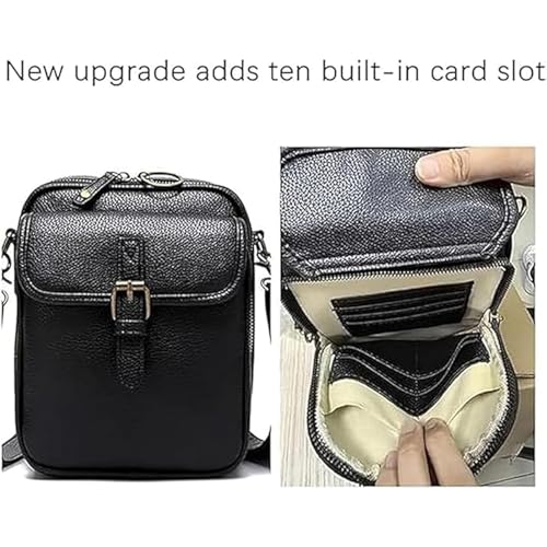 Gloryboom Crossbody Leather Bag, Unisex Messenger Bag Crossbody Gloryboom3