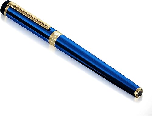 Miniatura 4 de Pluma estilográfica Dryden Luxury, clásica y moderna, de colección ejecutiva y vintage, idea de regalo de negocios y para la caligrafía, Azul