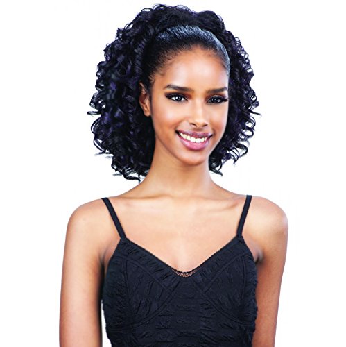 SWEET GIRL (4 Medium Brown) - FressTress Equal Drawstring Fullcap Synthetic Half Wig