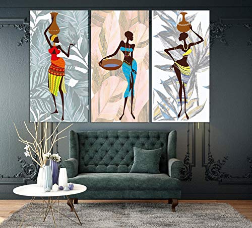 Toile style africain de femme sexy pour décoration de chambre moderne 60x120cm