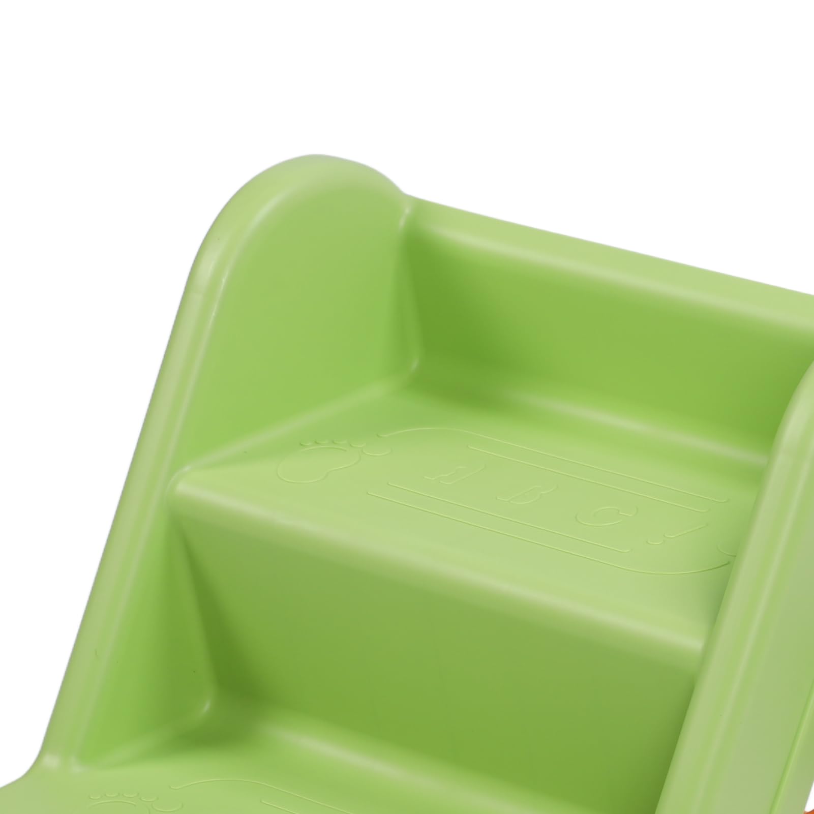 Pongnas Sgabello Pieghevole per Bambini a 2 Gradini con Paraspruzzi e Design Antiscivolo per Usare il Vasino e l'uso in Bagno Verde (GREEN)