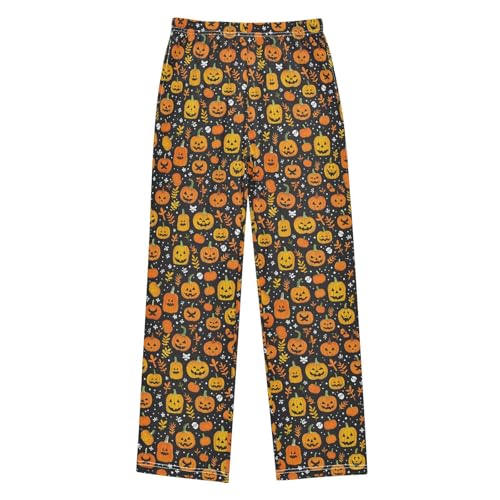 Pajama Pants Halloween Pumpkins Cute PJ Bottoms Sleepwear Lounge Sleep Pant with Pockets