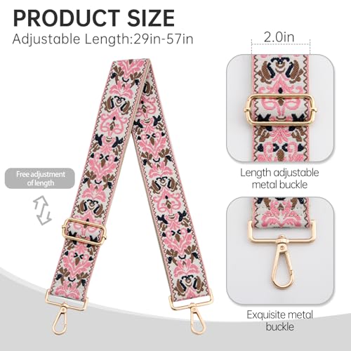 Image of Purse Straps Replacement Crossbody Wide Bag Strap for Purses Adjustable Shoulder Straps for Women Bags