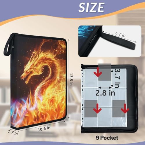 Classeur de rangement étanche Dragon 9 poches avec finitions soignées