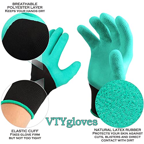 Vty Waterproof Garden Gloves Without Claws For Digging Planting Raking And Hands Protection Gardening Gifts #TOP1
