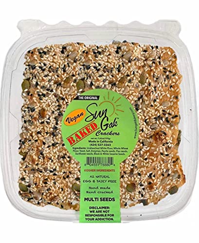 SunGak - Baked Multigrain Sangak Crackers, All Natural (7.02 oz)