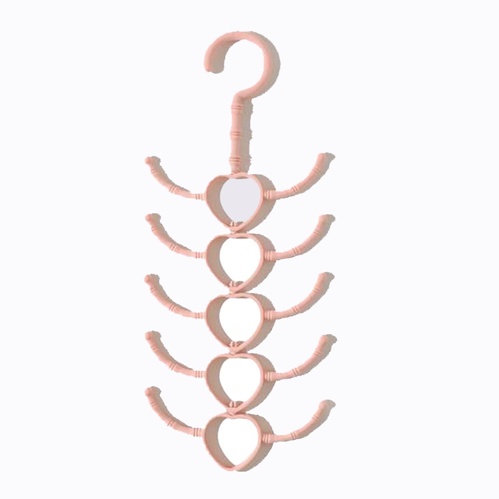 JINGYAN Standard Hangers Rotatable Multi-purpose Hook Hanger Scarves Scarf Coat Rack Plastic Shoe Belts