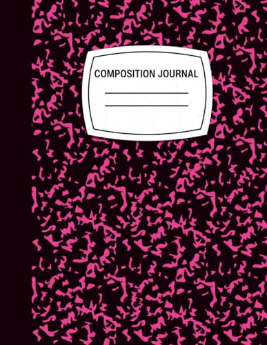 Hot Pink Minimalist Composition Notebook: College Ruled Paper, 8.5 x