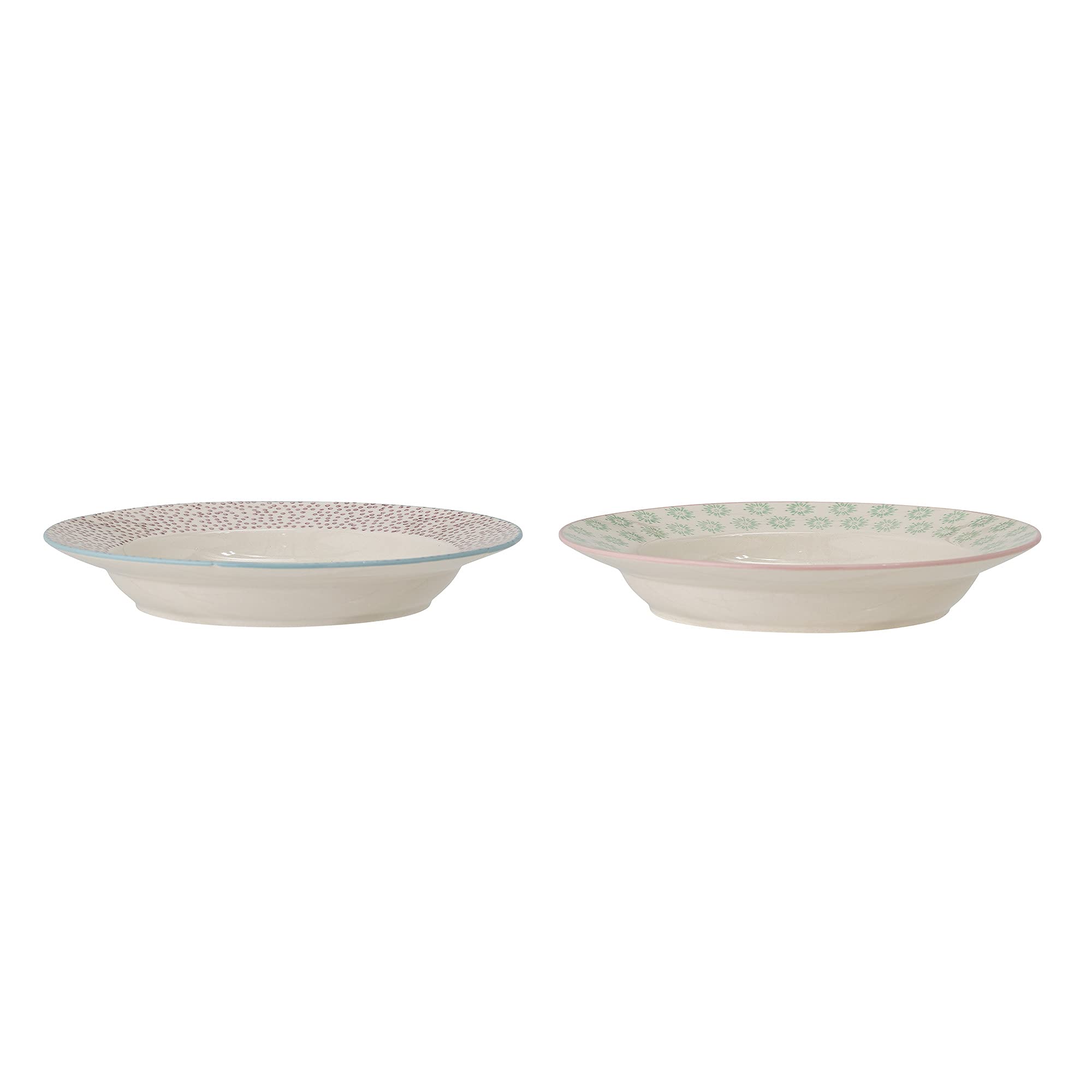 Bloomingville Set di 2 piatti Patrizia in ceramica, colore: Verde