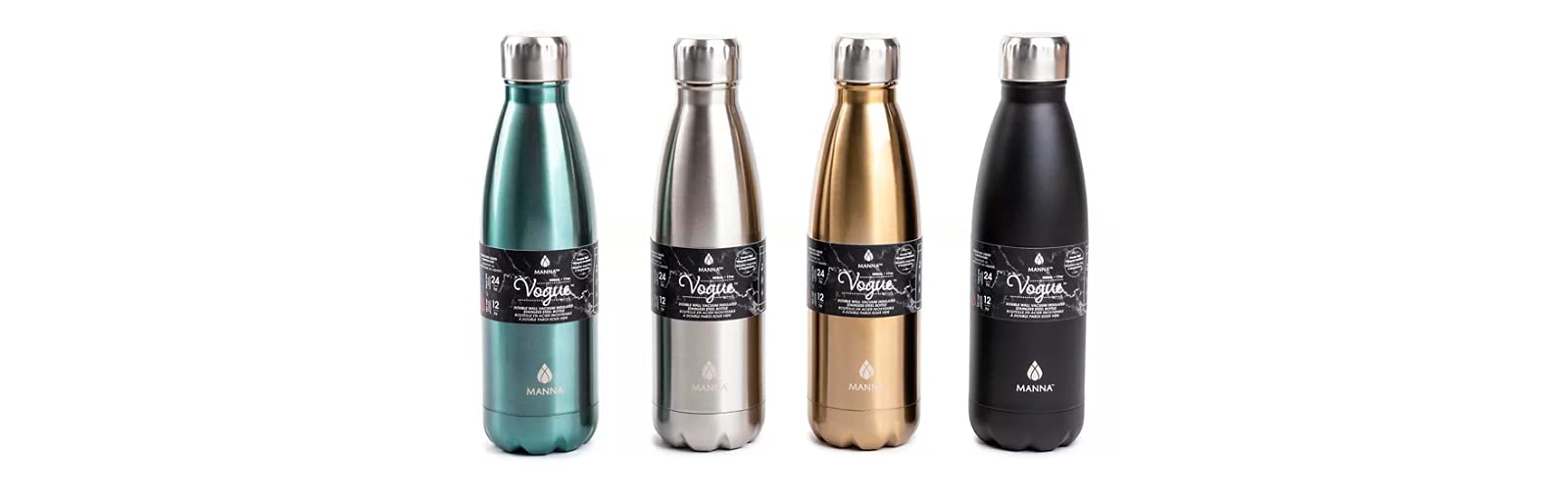 Buy Manna Vogue Double Wall Insulated Stainless Steel Water Bottle, 17
