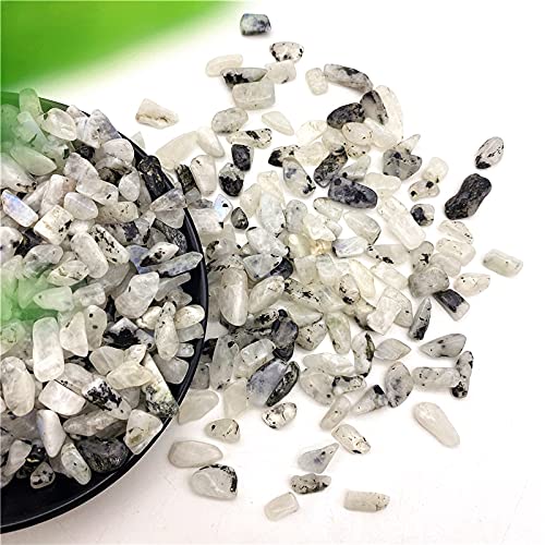 Roca de Grava de Cristal de Piedra Lunar Blanca Natural de 50g Adecuada for organizar jarrones Rellenos Acuario Jardines y Fuentes Grava decoración de la habitación