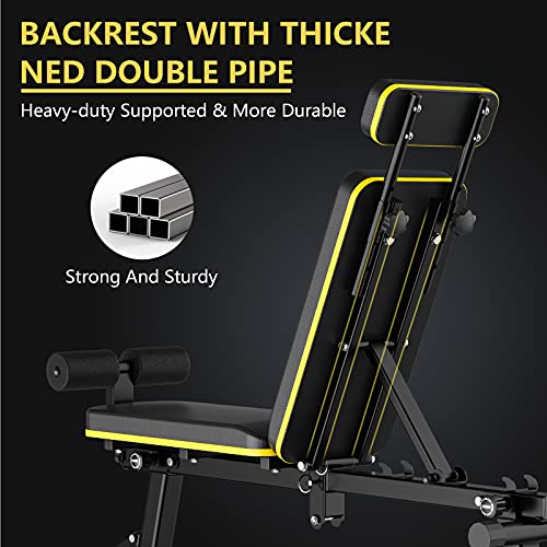 Novhome Panca per pesi pieghevole regolabile