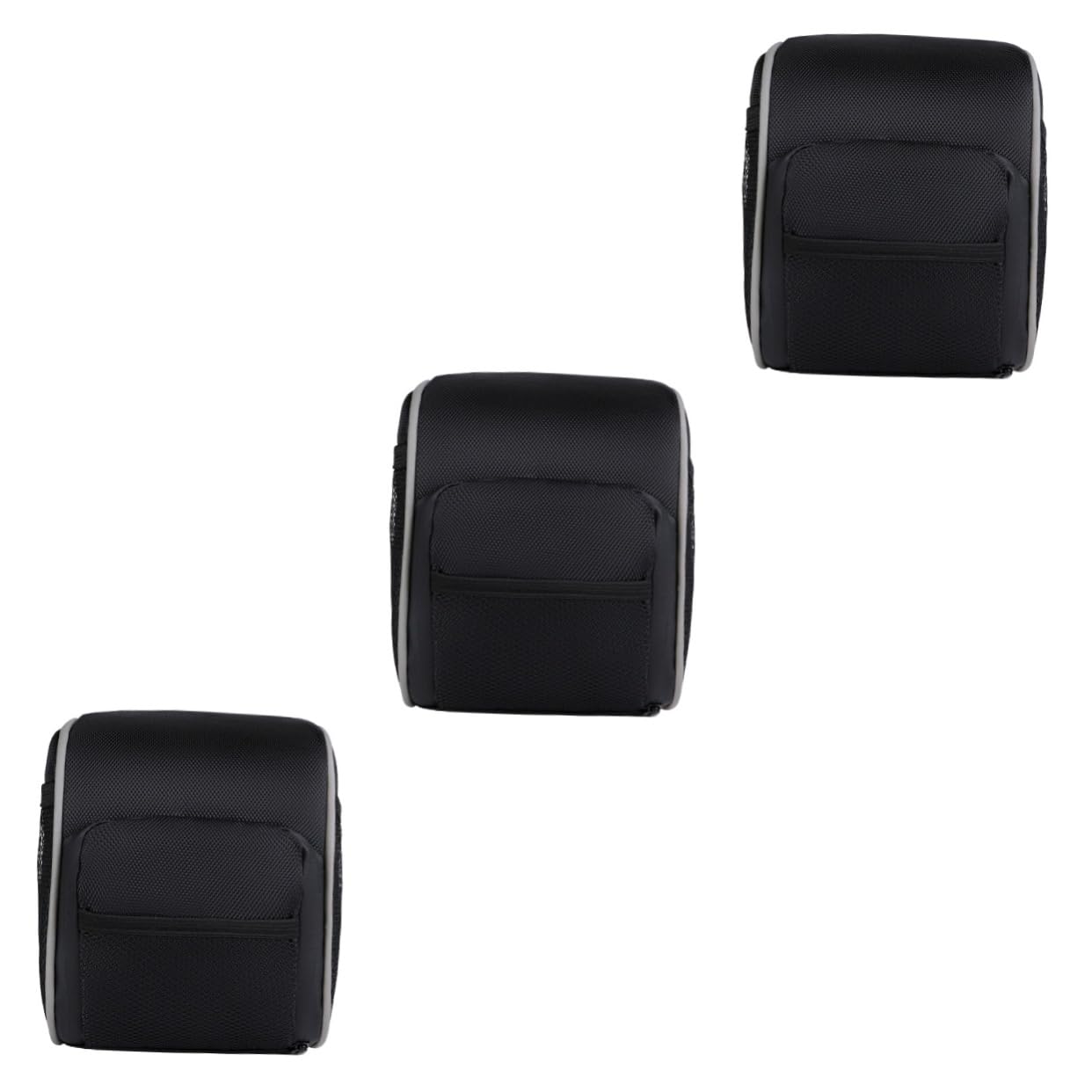 Sosoport 3 Pezzi Sacca Da Ciclismo Impermeabile Borsa Impermeabile Biciclette Manubrio All'aperto Coperture Custodia Per Bici Professionale Borsa Portabici Tessuto Oxford 600d Nero