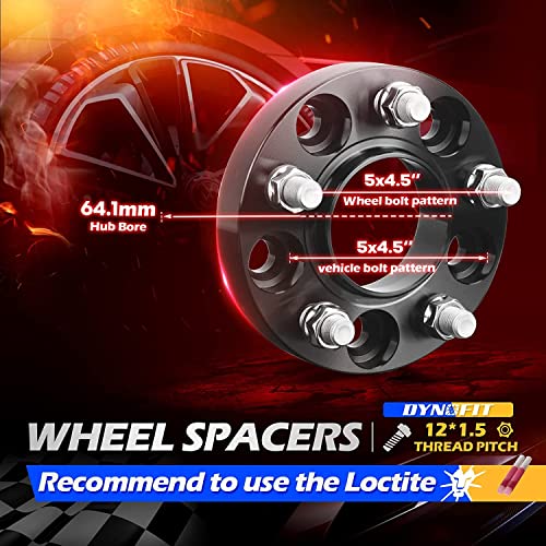 Dynofit 5X4.5 Hubcentric Wheel Spacers For Honda Accord Civic Acura Cr-V Hr-V Element Crosstour, 4Pcs 1"(25Mm) Wheel Spacer For Tl Rdx Tlx Cdx Csx Ilx Rsx Tsx 64.1Mm Bore 5X114.3Mm 5 Lug Rims #TOP2