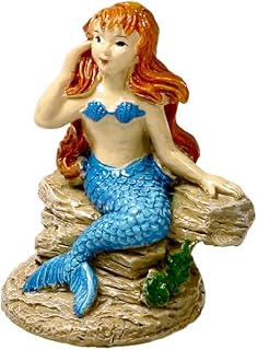Blue Ribbon Pet Products EE-1903 2 x 1.5 x 2.5 in. Exotic Environments Poised Mermaid