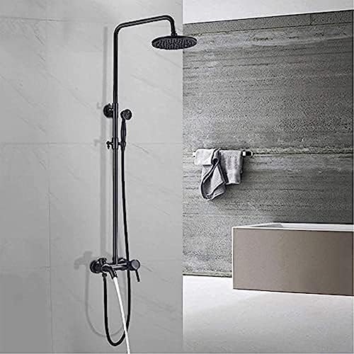 Ensemble de douche réglable noir pour une thalasso à la maison
