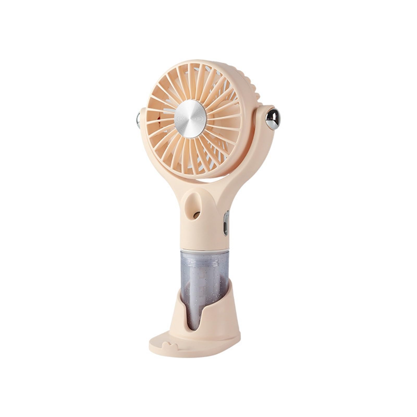 Mini ventilateur portable USB rechargeable 100 vitesses avec brumisateur de bureau violet