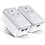 TP-Link TL-PA4022PKIT Passthrough Powerline Adapter Starter Kit, No Configuration Required, HD video streaming & Online Gamin