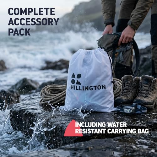 Hillington Portable Camping Toilet 150Kg Capacity – Foldable Travel Toilet With Padded Seat, Carry Bag, Toilet Roll Holder & Disposal Bags With Absorbent Gel - Portable Toilet For Camping & Festivals - 7