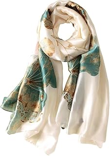 Écharpe pour femme - Colorée et luxueuse - En mousseline de soie - De qualité supérieure - Pour femme et fille - Chaud et doux - Pour printemps, été, toute l'année - 83 x 180 cm