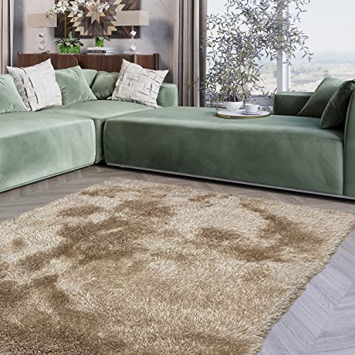 RugBerry Rabbit Collection 2 -inch Thick Area Rug 8' x 10' ft (Beige)