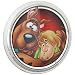 Fan Emblems Scooby Doo 3D Car Emblem Domed/Multicolor/Chrome, Scooby Shaggy Automotive Sticker Decal Badge Flexes to Fully Adhere to Cars, Trucks, Motorcycles, Laptops, Windows, Almost Anything
