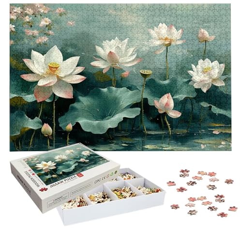 Puzzle de 3000 Piezas para Adultos, Loto Puzzle 3000 Piezas, Flor Rompecabezas Adultos con Caja, Medidas: 122x81 cm, Rompecabezas Madera para Toda la Familia, Navidad Decoration Regalo Mujer H-3413