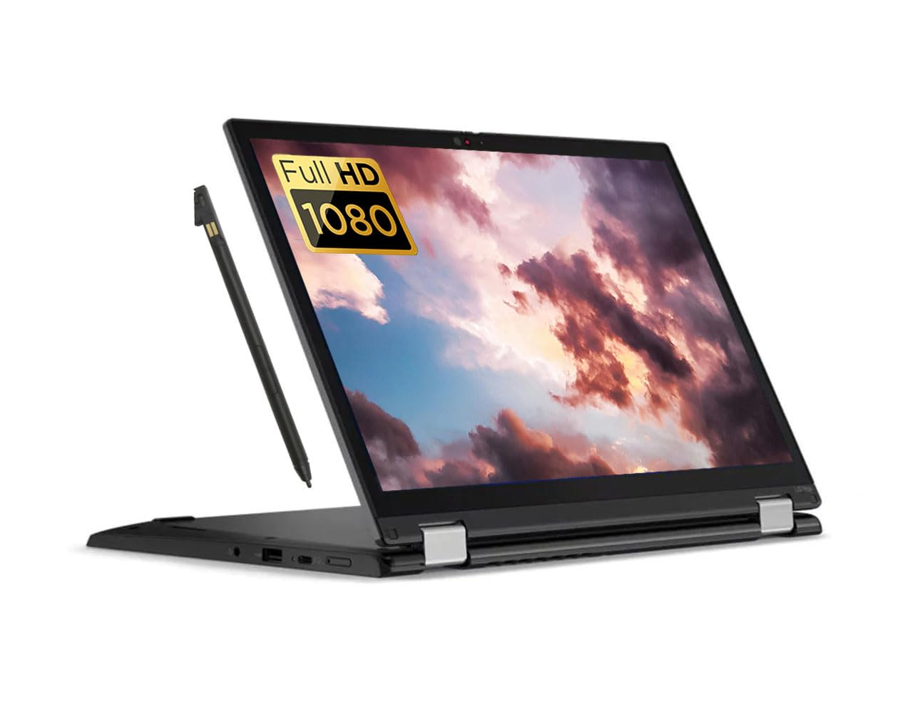 Lenovo ThinkPad L13 Yoga Gen 2 - Computer portatile con touch screen 2 in 1, Intel Core i5-1135G7, 13,3" FHD, 16 GB di RAM, 256 GB SSD, tastiera QWERTY UK, Windows 11 Pro (ricondizionata)