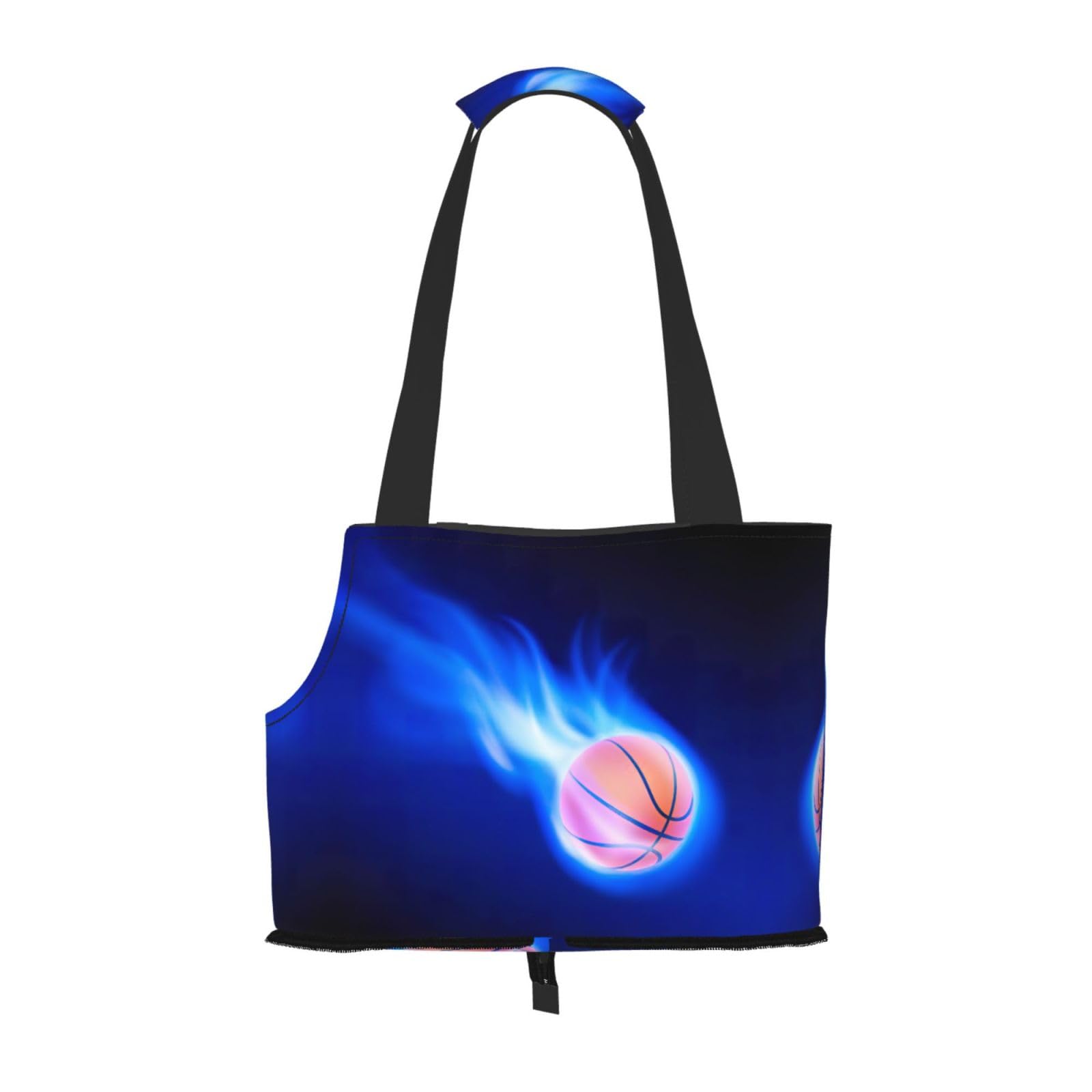 Sac de transport pour petits chiens aéré avec motif basket-ball