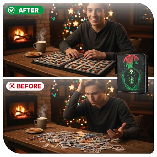 Image of 9 Pocket Card Binder for MTG /YGO /PTCG /Game Cards,Holds 720 Cards,Premium Card Collector Book for TCG Players,Toys Gifts for Kids-Green