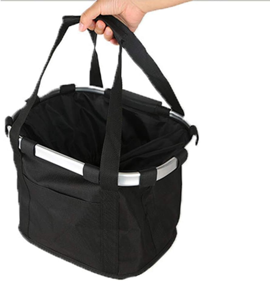 Bicycle Front Basket Bike Pet for Carrier Pouch Cycling Handlebar Tube Hanging 2 In1 Detachable Fold Baggage Frame Bag Large Large Bike Handlebar Bag