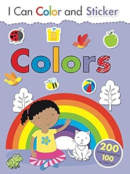 Paperback I Can Color and Sticker: Colors Book