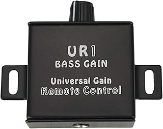 Massive Audio UR1 Amplifier Gain Control Knob. Adjustable Gain Amplifier Remote Level Controller for All Current Massive Audio Amplifiers - 0 to 12 dB Sub Amp Gain Control