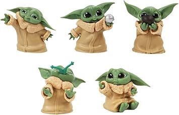 ZKTSRY 5-Pack Baby Yoda Gifts - 2.2-Inch Anime Action Figure Model, Action Figures Suitable for Movie Fans of All Ages
