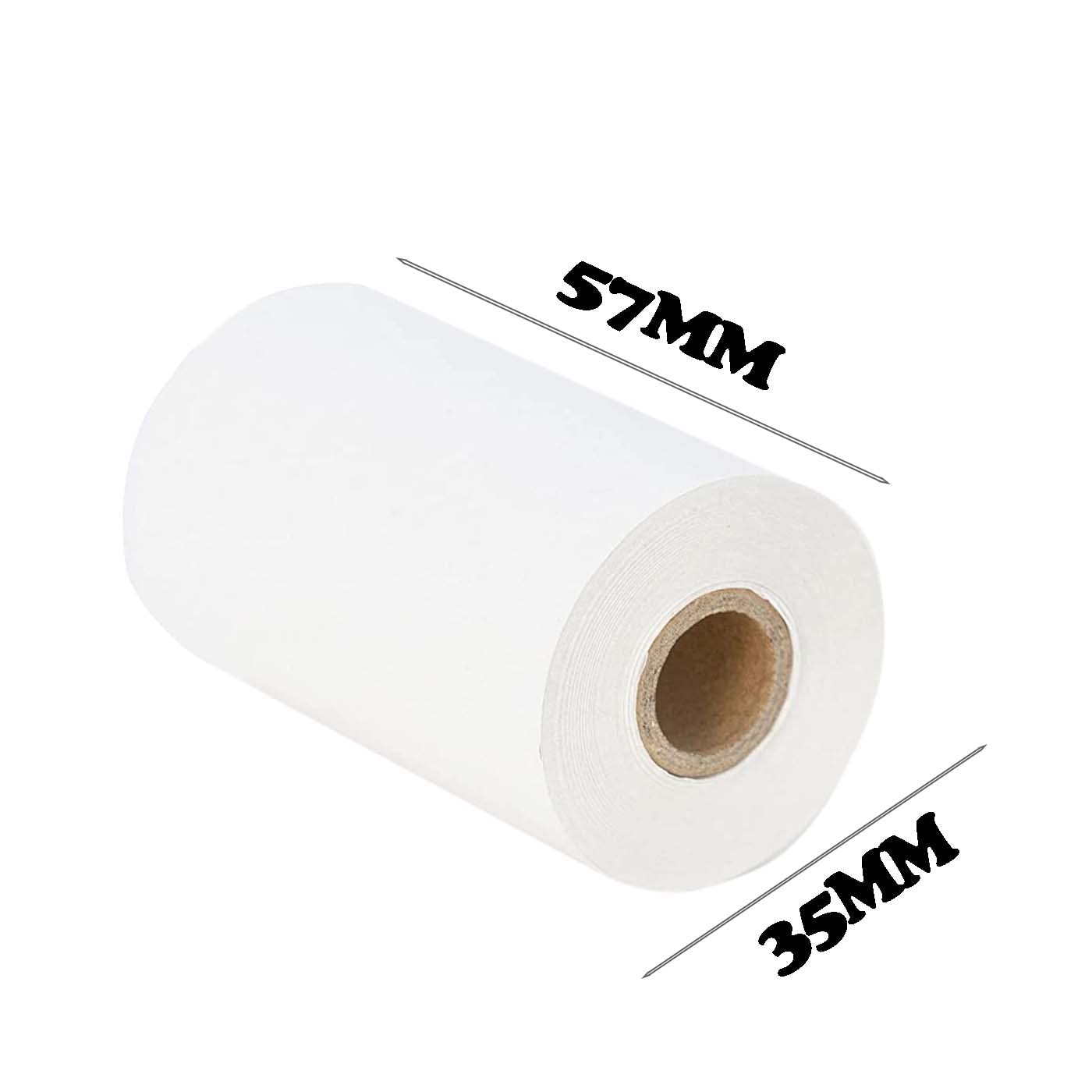 Various-Rollos de Papel Térmico 57x35x12mm para Tickets. TPV, Impresora Térmica, Datáfono,Cajas registradoras Sin Bisfenol A.(210 unidades)