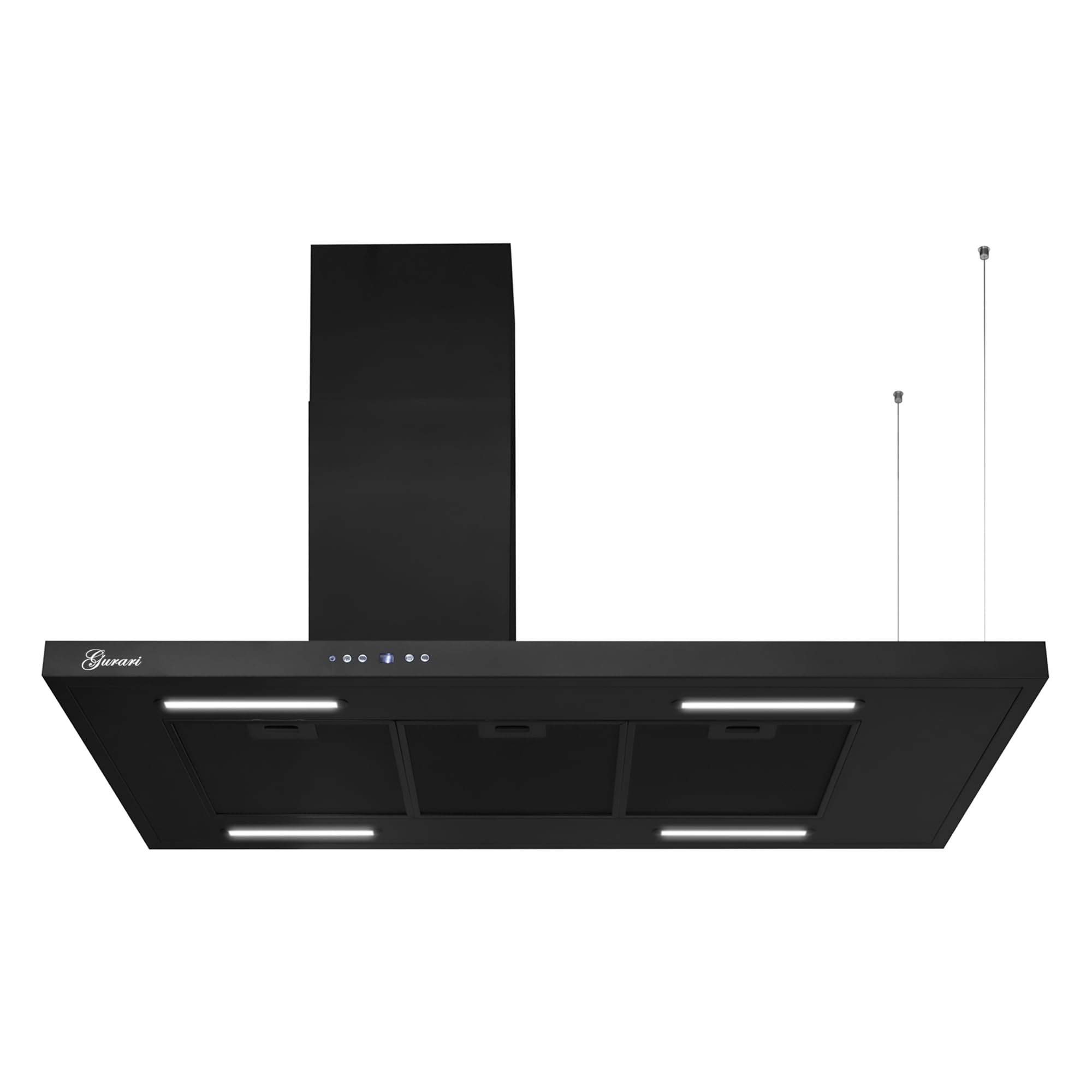 Gurari GCH 793.L Inselhaube Dunstabzugshaube 116 cm Schwarz 850m³/h Energieeffizienzklasse A++