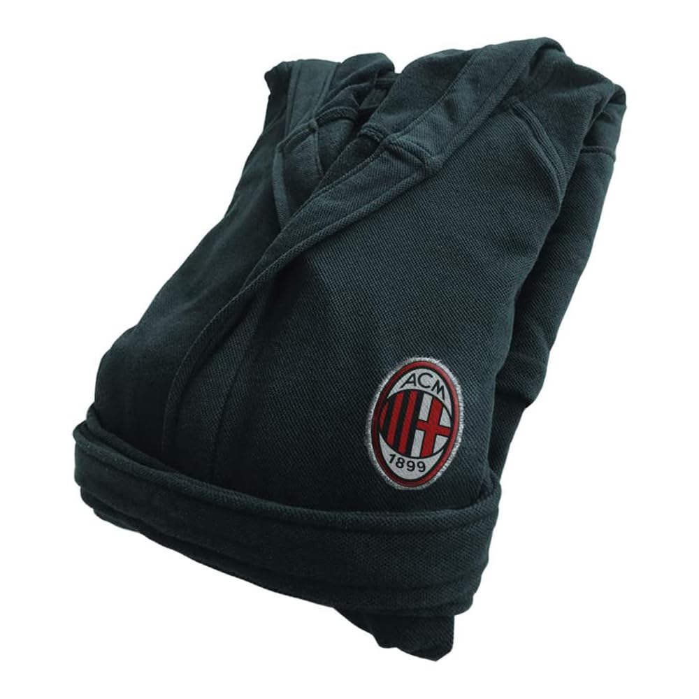 A.C. Milan Peignoir Premium, Noir, M