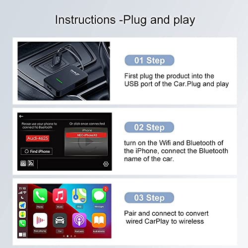 Carlinkit Draadloze CarPlay Dongle-Activator voor Bedrade Auto's - Afbeelding 4