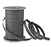 Produktbild PRÄSENT Poly Glitter Ringelband schwarz, 100 m leicht kräuselndes Geschenkband, 10 mm Breite, Dekoband zum Basteln & Einpacken von Geschenken, für Festliche Anlässe