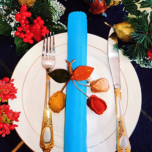 Farmhouse Boho Napkin Rings Set Of 6 Christmas Holiday Rustic Tassel Fruit Napkin Rings For Fall Halloween Thanksgiving Theme Handmade Woven Napkins Rings Dinner Table Wedding Party Decoration #TOP4