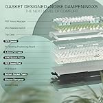 Redragon K719 Wireless Gasket Gaming Keyboard w/Hype Screen & Knob, 95 Keys Mechanical Keyboard, Easy-Control 1.14’’ TFT Info Display, 5-Layer Noise Dampening, Custom Linear Switch, Jade Cloud Color - Image 3