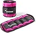 Sportneer Peso Caviglia, Pesi Regolabili da 0,45 a 3,15 kg (1 Paio) / 0,23 a 1,6 kg Peso Polso Durevole per Fitness, Rosa&Nero