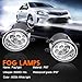 qobsos LED Fog Light For TOYOTA Venza 2009-2015 Replacement Front Bumper Lamp,6000k White,Pack of 2
