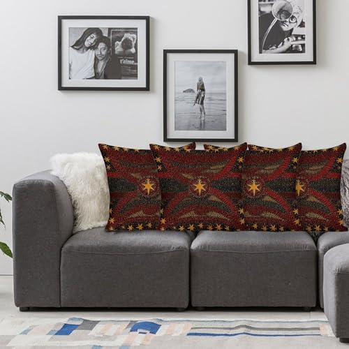 Housse de coussin douce contre canapé terne carrée imprimée salon