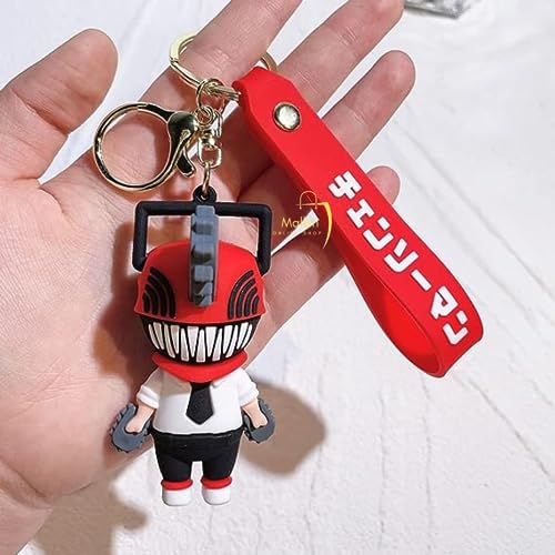 Image of MALKIN 1 Chainsaw Man Keychain | Denji Makima | Chainsaw Man Action Figure | Anime Keychain | Anime Merchandise | Anime Merch | Anime Accessories | Anime Gifts | Anime Key Chains | Chainsaw Man Merch
