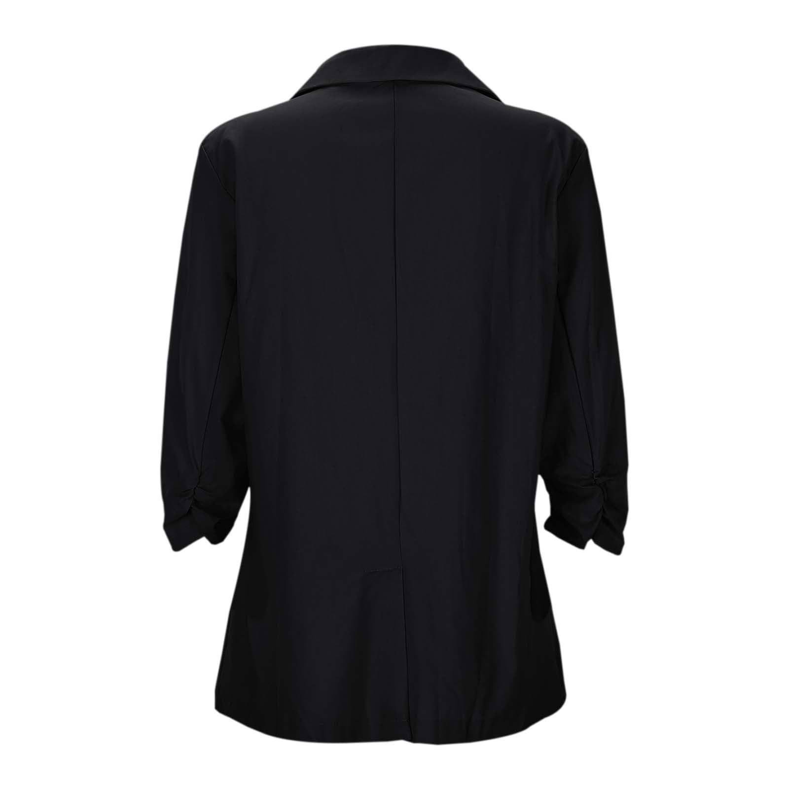 Generisch Elegante chaqueta de manga larga Slim Fit para mujer de primavera y verano con solapas para ropa de trabajo