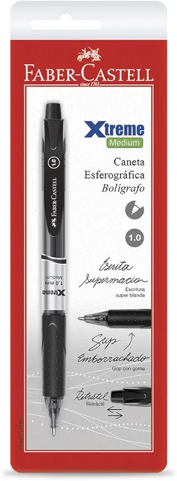 Esferográfica Xtreme,Ponta Média 1.0