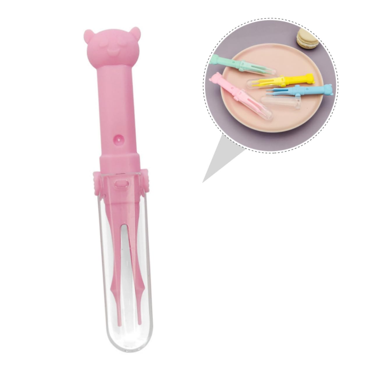 Toyvian 24pezzi Pinzette Per Cartoon Strumenti Di Pulizia Per Naso Orecchie e Ombelico Clip Di Sicura e Pratica Per Bebè